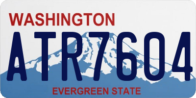 WA license plate ATR7604
