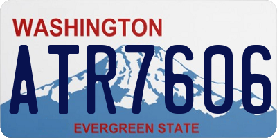 WA license plate ATR7606