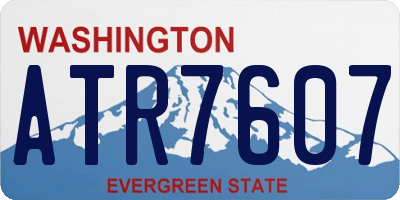 WA license plate ATR7607
