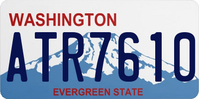WA license plate ATR7610