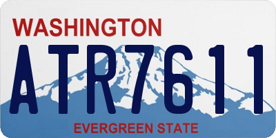 WA license plate ATR7611