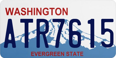 WA license plate ATR7615
