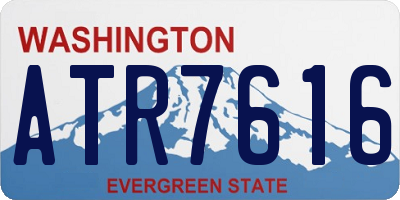 WA license plate ATR7616