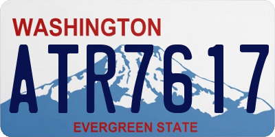 WA license plate ATR7617
