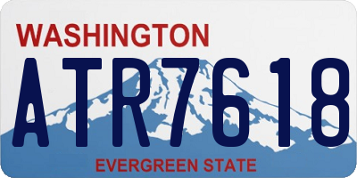 WA license plate ATR7618