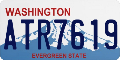 WA license plate ATR7619