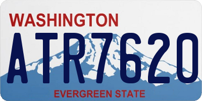WA license plate ATR7620