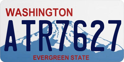 WA license plate ATR7627