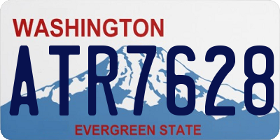 WA license plate ATR7628