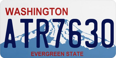 WA license plate ATR7630