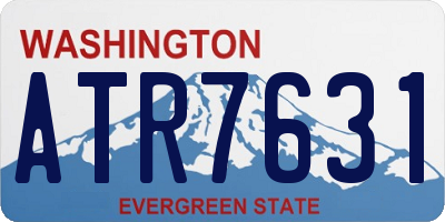 WA license plate ATR7631