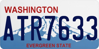 WA license plate ATR7633