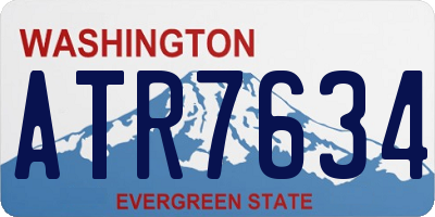 WA license plate ATR7634