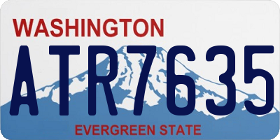 WA license plate ATR7635