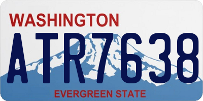 WA license plate ATR7638