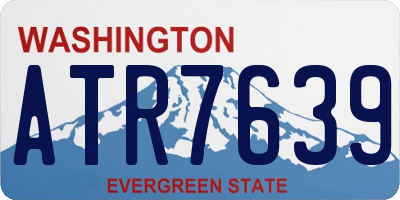 WA license plate ATR7639