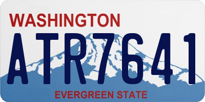 WA license plate ATR7641