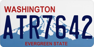 WA license plate ATR7642