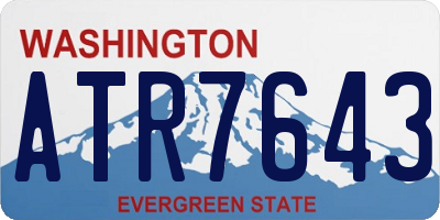 WA license plate ATR7643