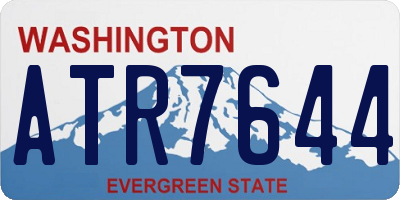 WA license plate ATR7644