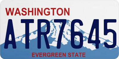WA license plate ATR7645