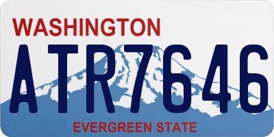 WA license plate ATR7646