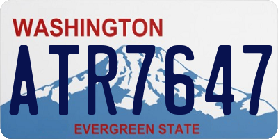 WA license plate ATR7647