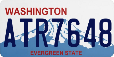 WA license plate ATR7648