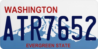 WA license plate ATR7652