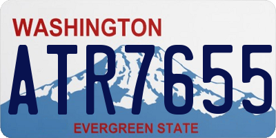 WA license plate ATR7655