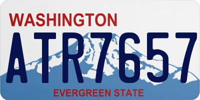 WA license plate ATR7657