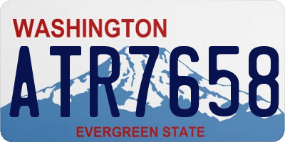 WA license plate ATR7658