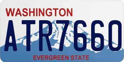 WA license plate ATR7660