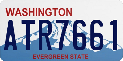 WA license plate ATR7661