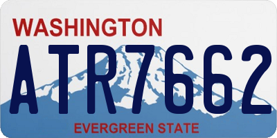 WA license plate ATR7662