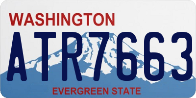 WA license plate ATR7663