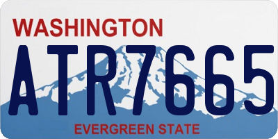 WA license plate ATR7665