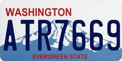 WA license plate ATR7669