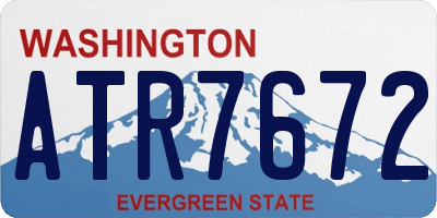 WA license plate ATR7672