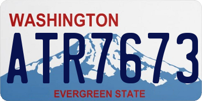 WA license plate ATR7673