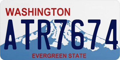 WA license plate ATR7674