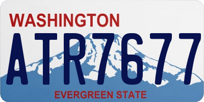 WA license plate ATR7677