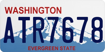 WA license plate ATR7678