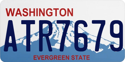 WA license plate ATR7679