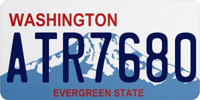 WA license plate ATR7680
