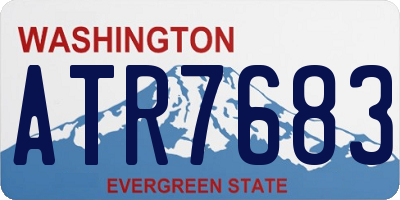 WA license plate ATR7683
