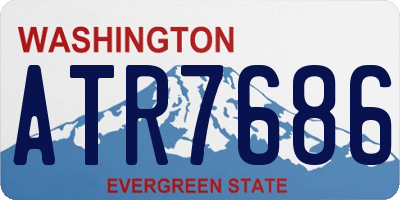 WA license plate ATR7686