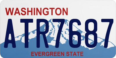 WA license plate ATR7687