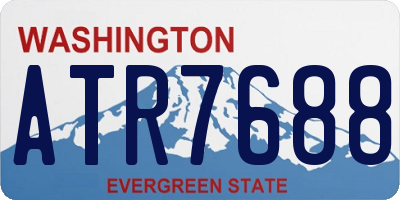 WA license plate ATR7688