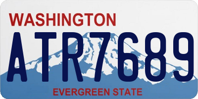 WA license plate ATR7689